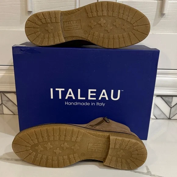 Elegant Brown Suede Ankle Boots- Weatherproof - Picture 12 of 15